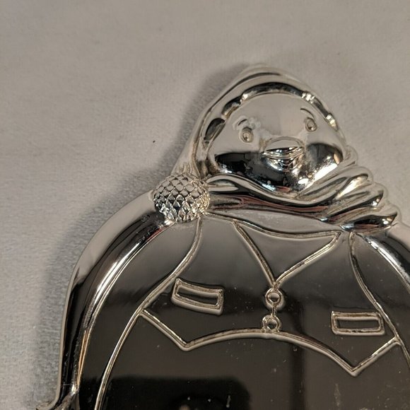 Towle Silverplated Penguin Coaster Silver Christmas Santa Hat Drink Rest Metal - Picture 4 of 9